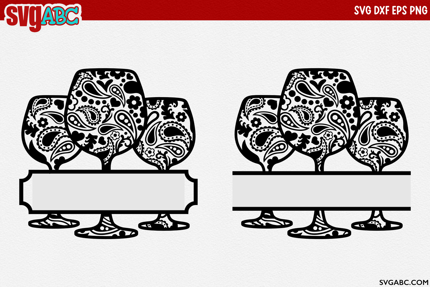 Paisley Wine Glasses