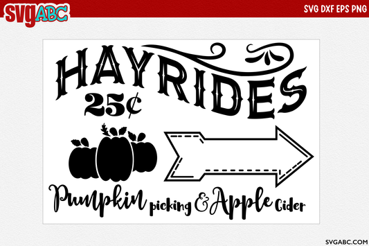 Hayride Sign